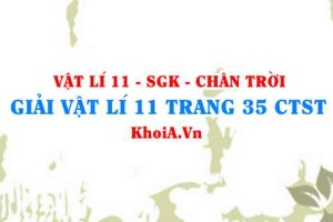 Giải Vật lí 11 trang 35 Chân trời Sáng tạo